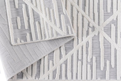 Alfombra Roma / 0024A / White - Grey