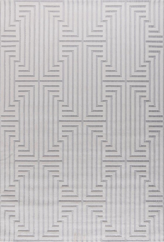 Alfombra Roma / 0025A / White - Grey