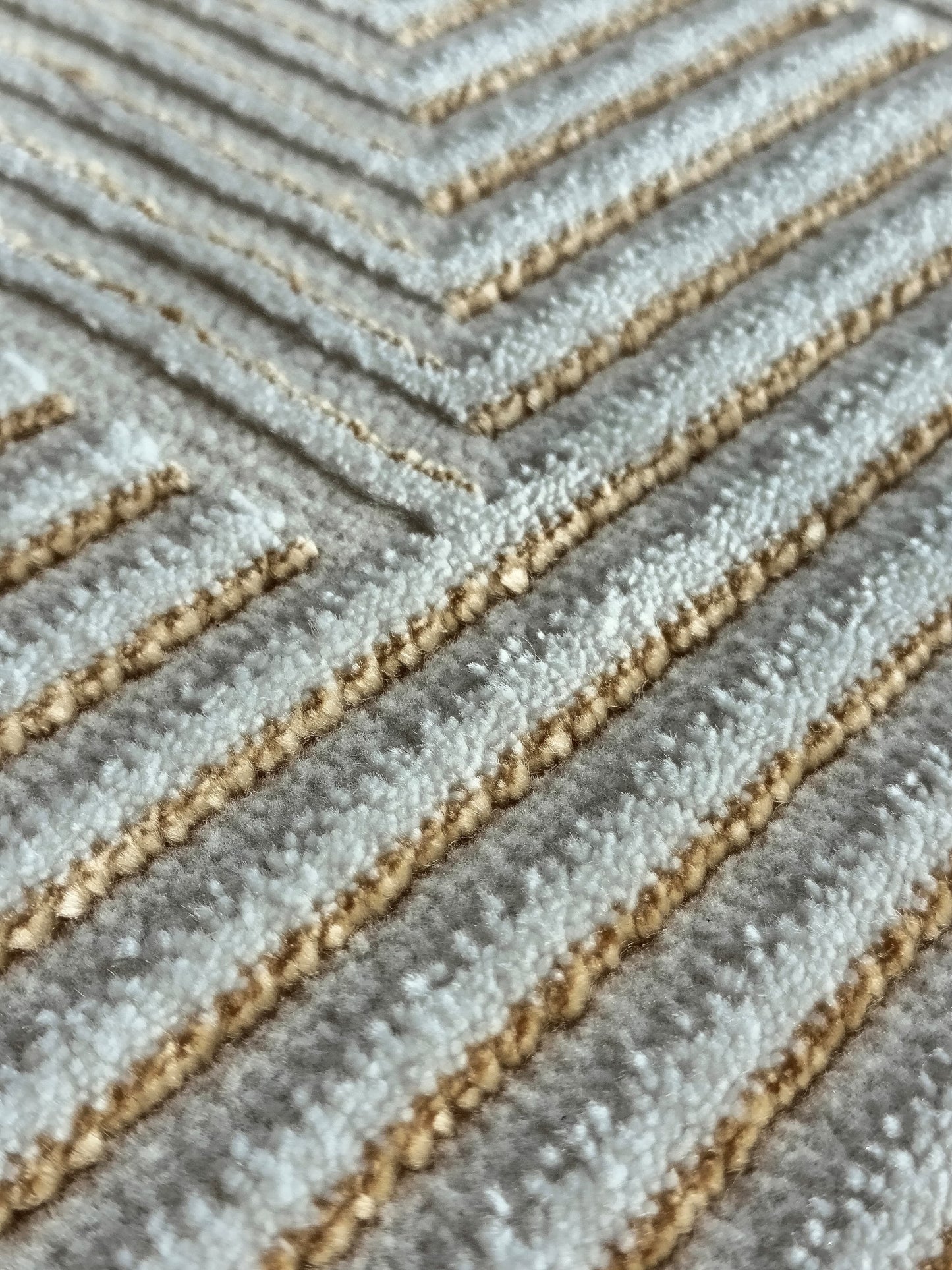 Alfombra Florencia  / 0123A / Bone - Gold